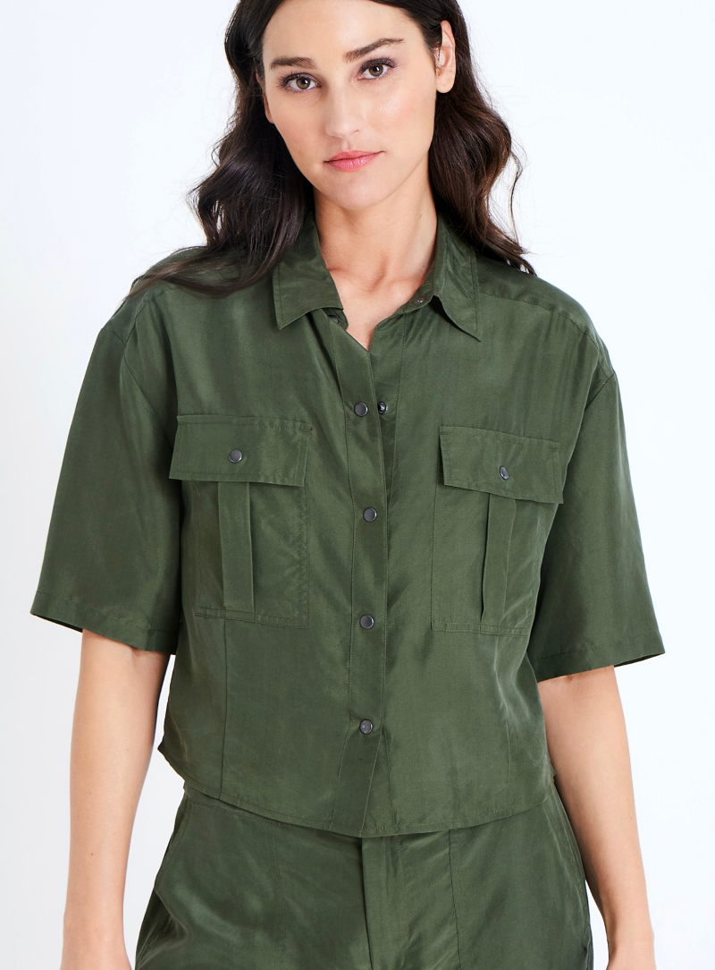 Go Silk - Go Camp Out Top - LEAF