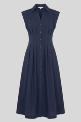 Go Silk - Go Fit and Flare Dress - MIDNIGHT