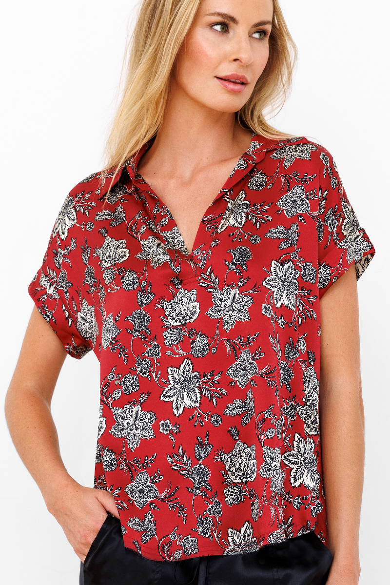 Go Silk - Go Luxe Polo Printed - PSPLBARN