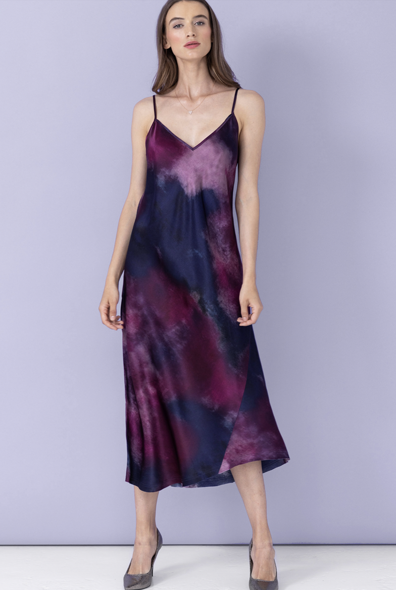 Go Silk - Go Slip Printed Dress - BERRYSTN