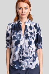 Go Silk - Go Soft Spoken Short Sleeve Printed - ONCENBLU