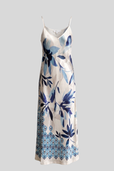 Gol Silk - Go Longer Slip Dress Printed - IRISGEO