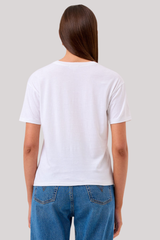 Goldie - Billie Boyfriend Tee - WHITE