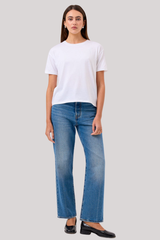 Goldie - Billie Boyfriend Tee - WHITE