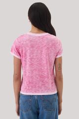 Goldie - Coastal Sunwash Andie Tee - HOTPINK
