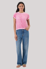 Goldie - Coastal Sunwash Andie Tee - HOTPINK