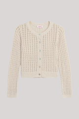 Goldie - Elise Bouclé Cardigan - WHTSAND