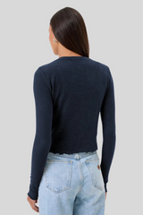 Goldie - Jacquard Cardigan - NAVY