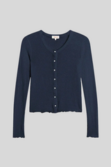 Goldie - Jacquard Cardigan - NAVY