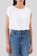 Goldie - Marina Bubble Top - WHITE