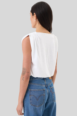 Goldie - Marina Bubble Top - WHITE