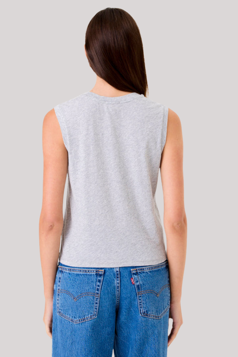 Goldie - Organic  Crop Tee - GRAYHEAT