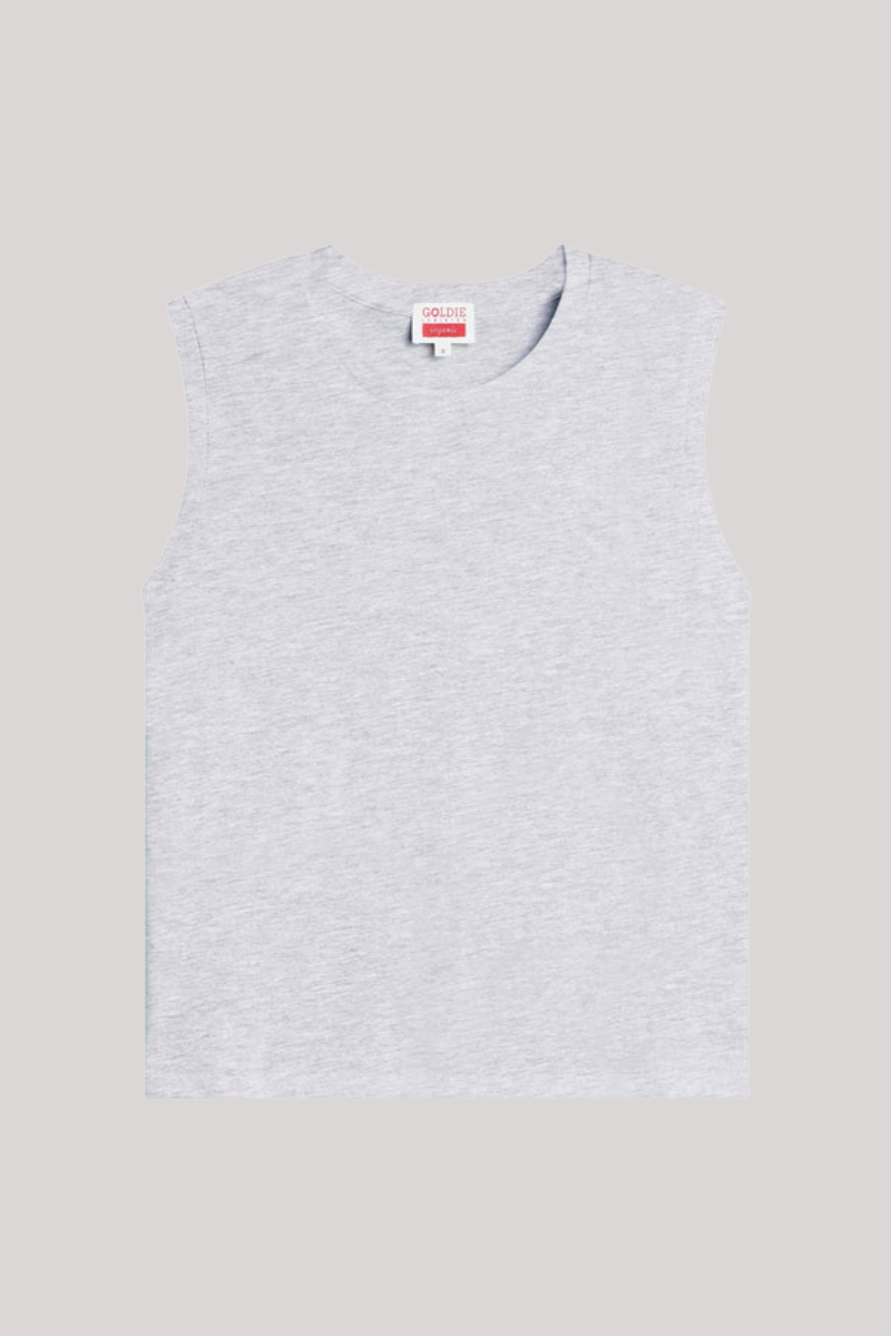 Goldie - Organic  Crop Tee - GRAYHEAT