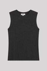 Goldie - Ribbed Sleeveless Tee - CHARHEAT
