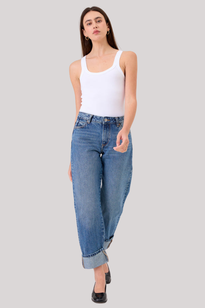 Goldie - Ribbed Tank - WHITE