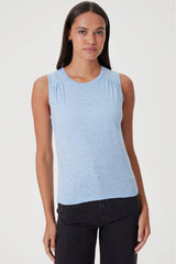 Goldie - Shell With Raglan Shirring - PLACID
