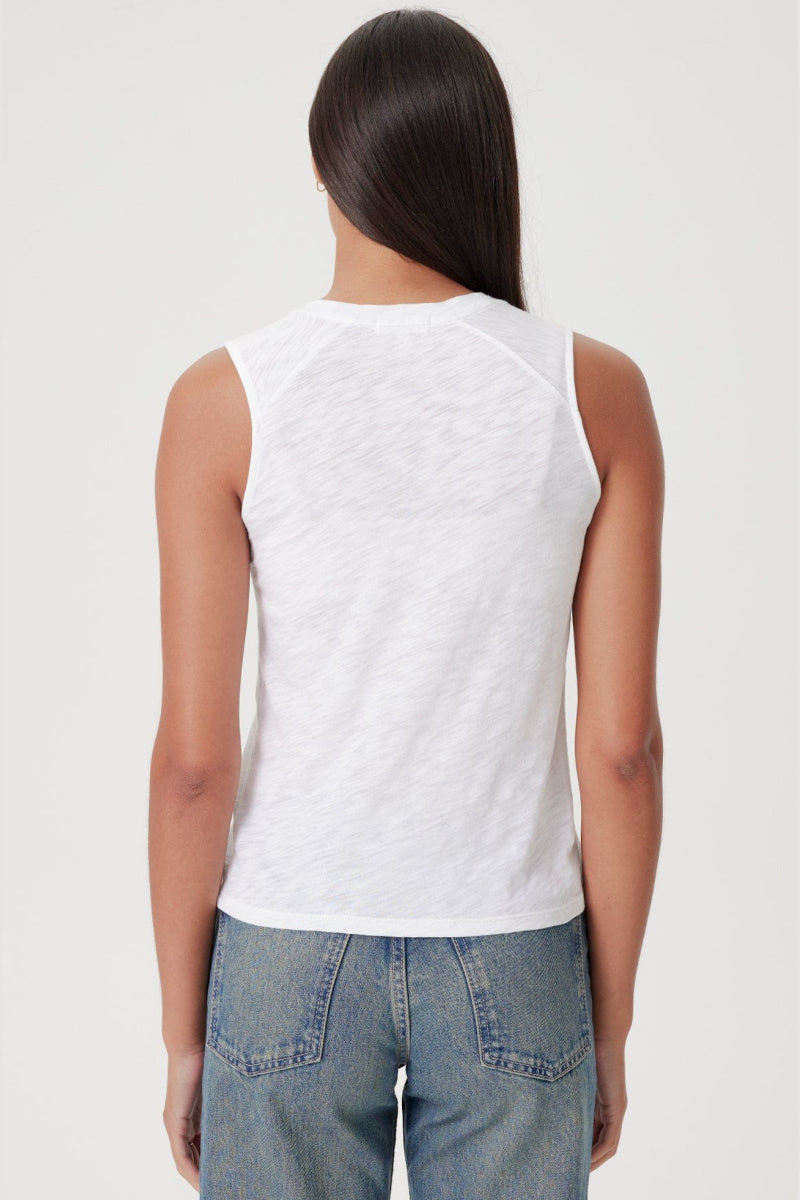 Goldie - Shell With Raglan Shirring - WHITE