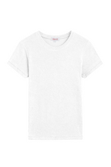 Goldie - Short Sleeve Fine Terry Tee - WHITE