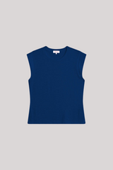 Goldie - Signature Slub Cap Sleeve Boy Tee - ESTBLUE