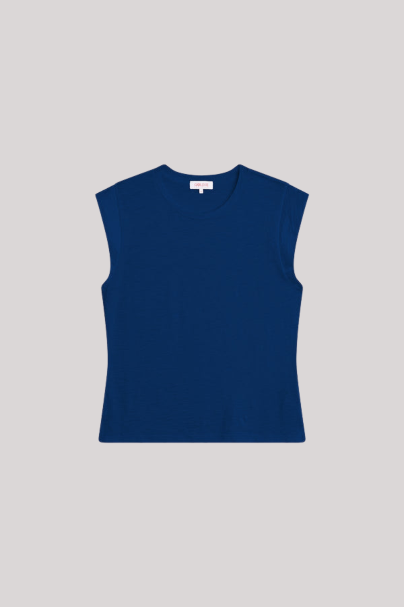 Goldie - Signature Slub Cap Sleeve Boy Tee - ESTBLUE