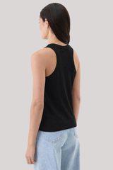 Goldie - Signature Slub Racerback Tank - BLACK