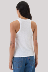 Goldie - Signature Slub Racerback Tank - WHITE
