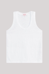 Goldie - Signature Slub Racerback Tank - WHITE