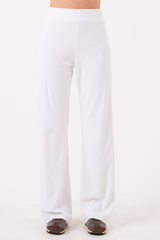 Goldie - Terry Flare Pant - WHITE