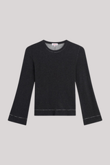 Goldie - The Double Face Bell Sleeve Pullover  - CHAGRYHE