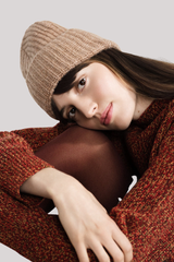 Hansel From Basel - Cashmere Ribbed Beanie - FAWN