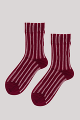 Hansel From Basel - Mykonos Sheer Short Crew  - MERLOT