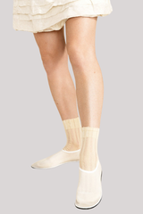 Hansel From Basel - Mykonos Sheer Short Crew  - NUDE
