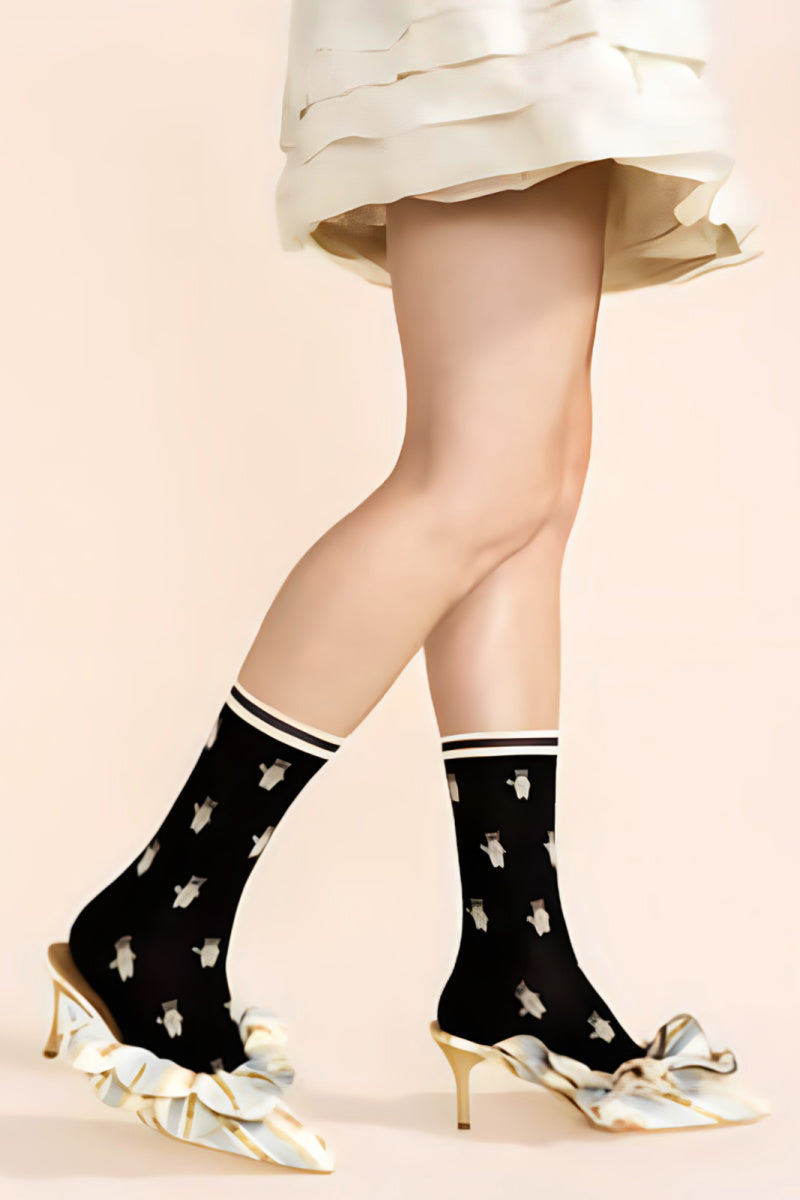 Hansel From Basel - Bandit Crew Socks  - BLACK