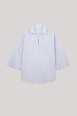 Hartford - Cola Shirt - WHTLTBLU