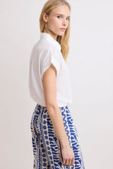 Hartford - Teno Cotton Shirt - WHITE