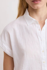 Hartford - Teno Cotton Shirt - WHITE