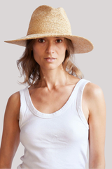 Hat Attack - Amelia Fedora - NATURAL
