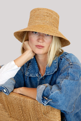Hat Attack - Chic Crochet Bucket Hat - NATURAL