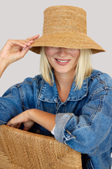 Hat Attack - Chic Crochet Bucket Hat - NATURAL
