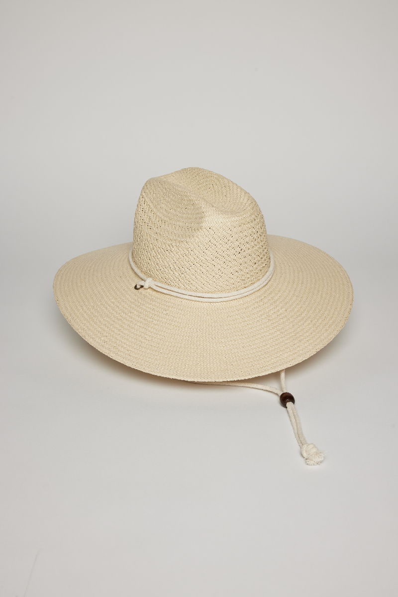 Hat Attack - Packable Surfer Chinstrap Hat - NATURAL