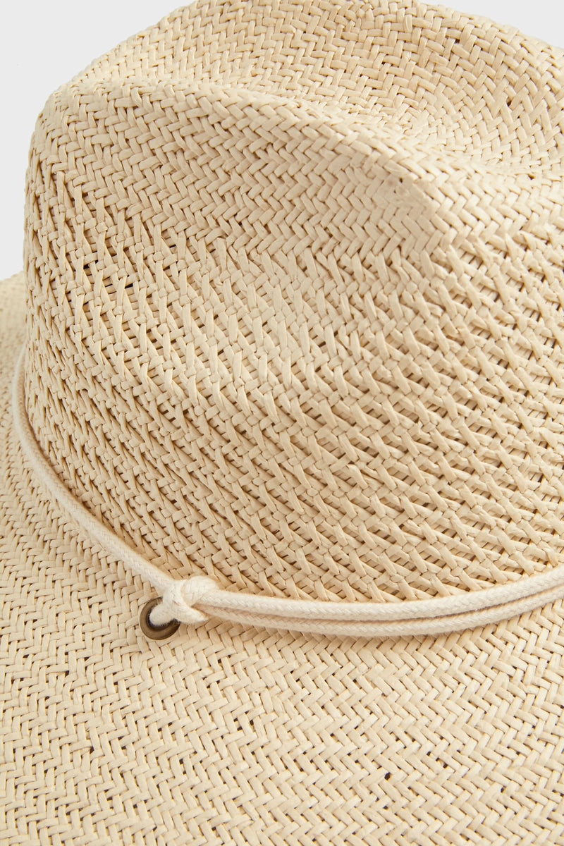 Hat Attack - Packable Surfer Chinstrap Hat - NATURAL