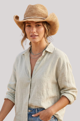 Hat Attack - Raffia Crochet Cowboy - NATNEUBE