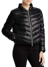 Herno - Cropped Quilted Bomber Jacket - BLACK