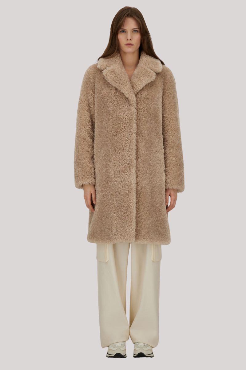 HERNO ボアコート　CURLY FAUX FUR OVERSIZE FIT 中古・古着通販】HERNO (ヘルノ) CURLY FAUX FUR OVERSIZE FIT COAT