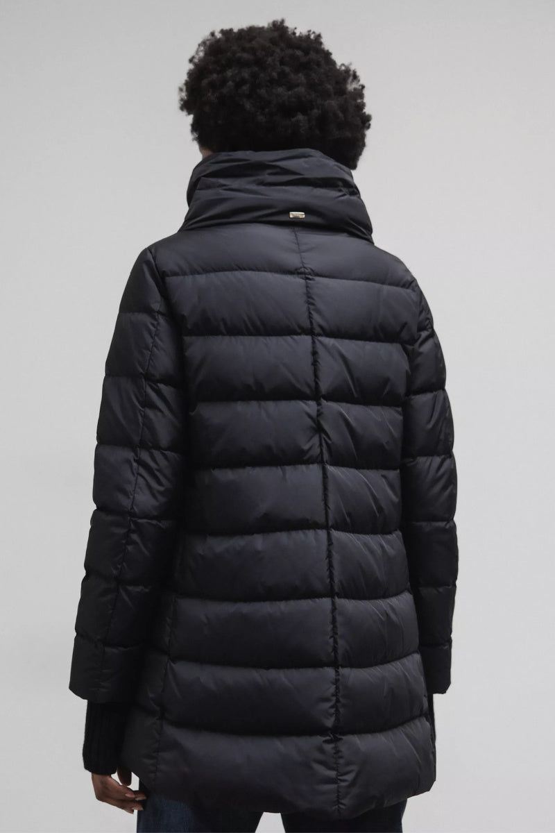 Herno - Padded Zip-up Hooded Coat - BLACK