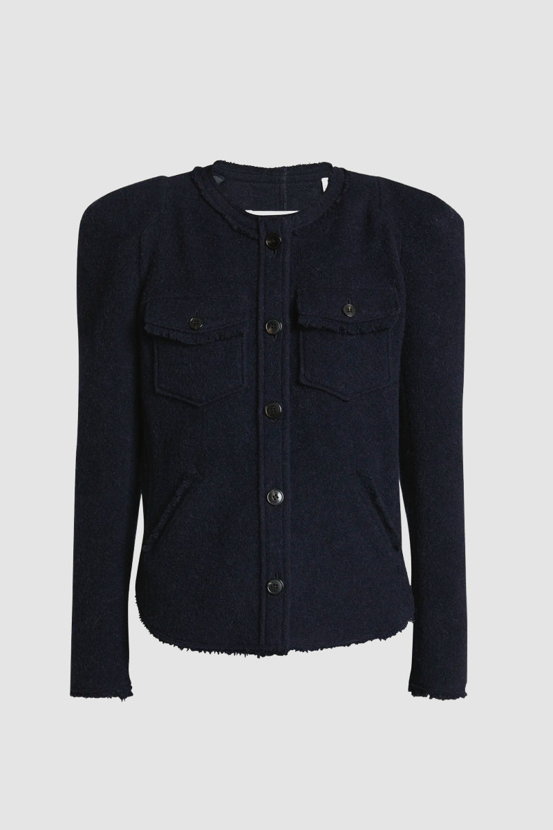 Isabel Marant Étoile - Nelly Wool Blend Jacket - MIDNIGHT