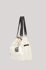 Jack Gomme Paris - Cara Light Aqua Shopping Bag - IVOIRE