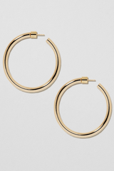Jennifer Fisher - 1.5" Lilly Baby Hoops - YLWGOLD