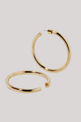 Jennifer Fisher - 1.5" Lilly Baby Hoops - YLWGOLD