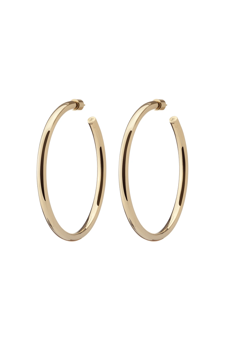 Jennifer Fisher - 2" Lilly Hoops - GOLD